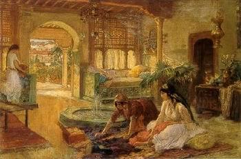 unknow artist Arab or Arabic people and life. Orientalism oil paintings  334